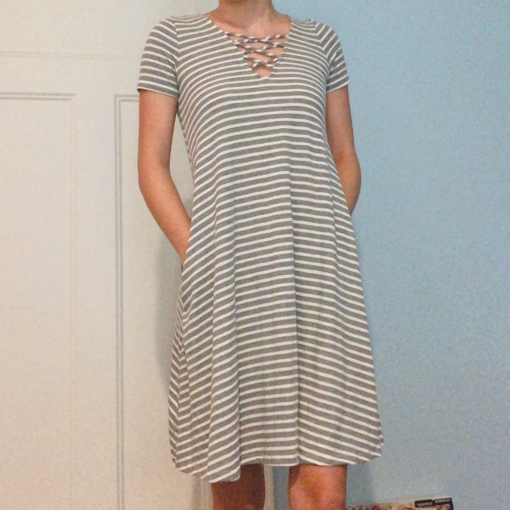 Striped T-Shirt Dress